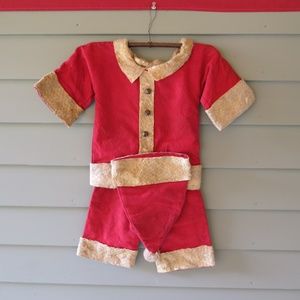 Vintage Felted Santa Suit